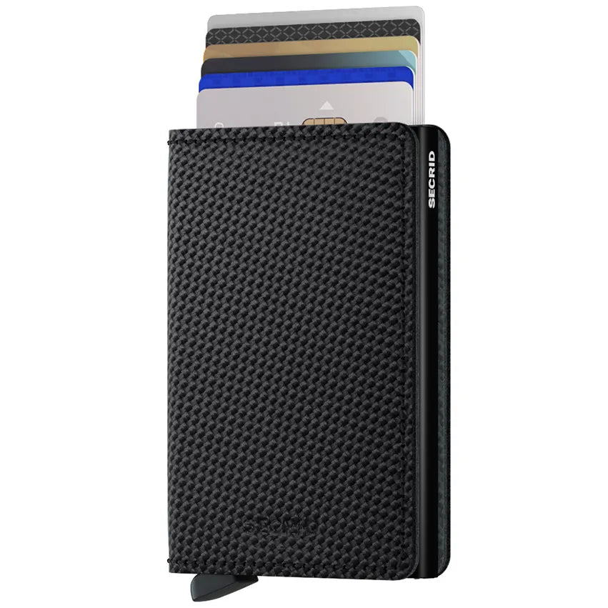 Secrid Wallets Slimwallet Carbon 10 cm - Gris Froid