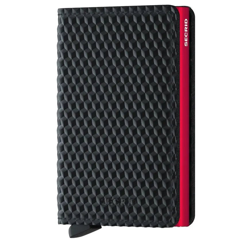Secrid Wallets Slimwallet Cubic 10 cm - black-red