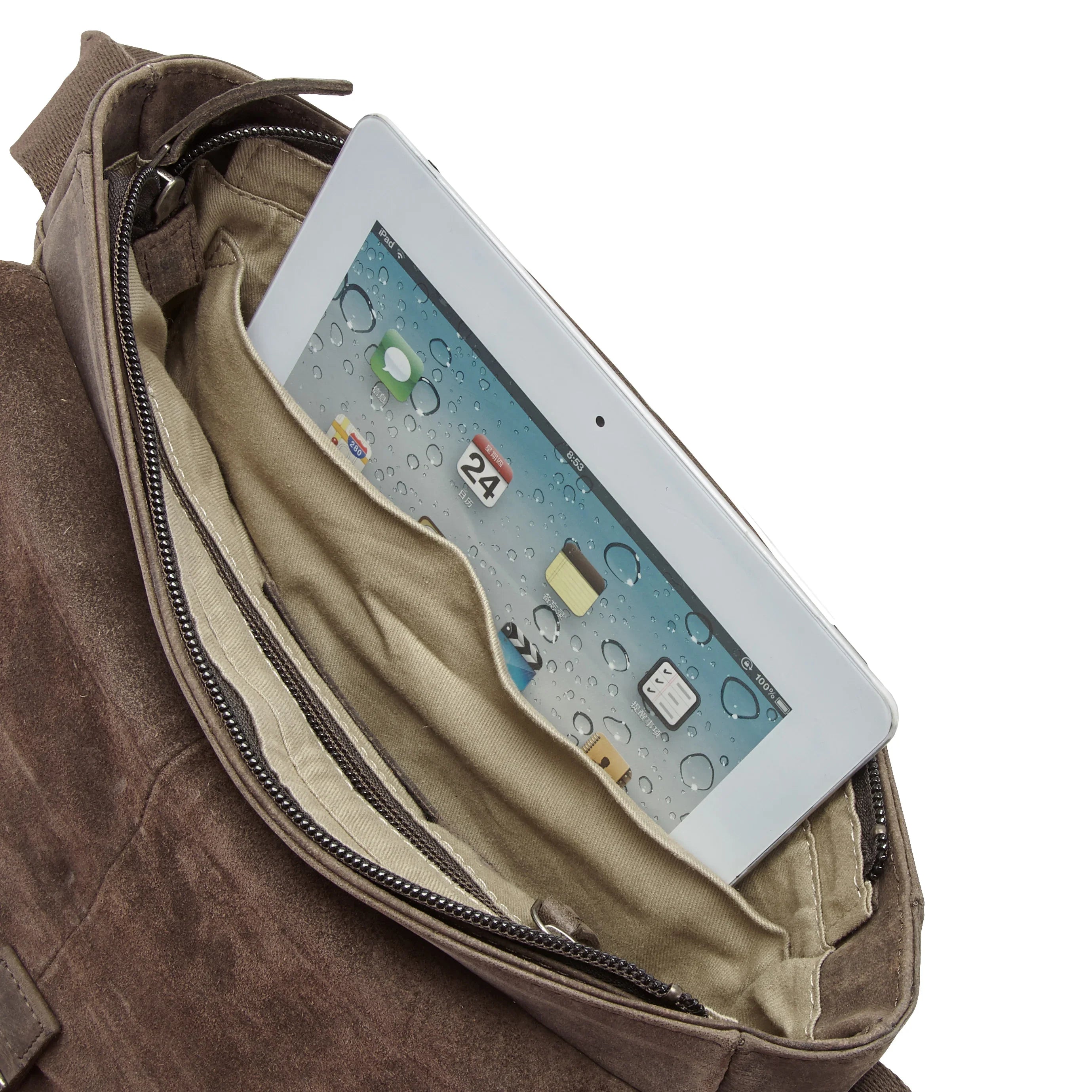 koffer-direkt.de Castello Hunter shoulder bag 26 cm - dark brown