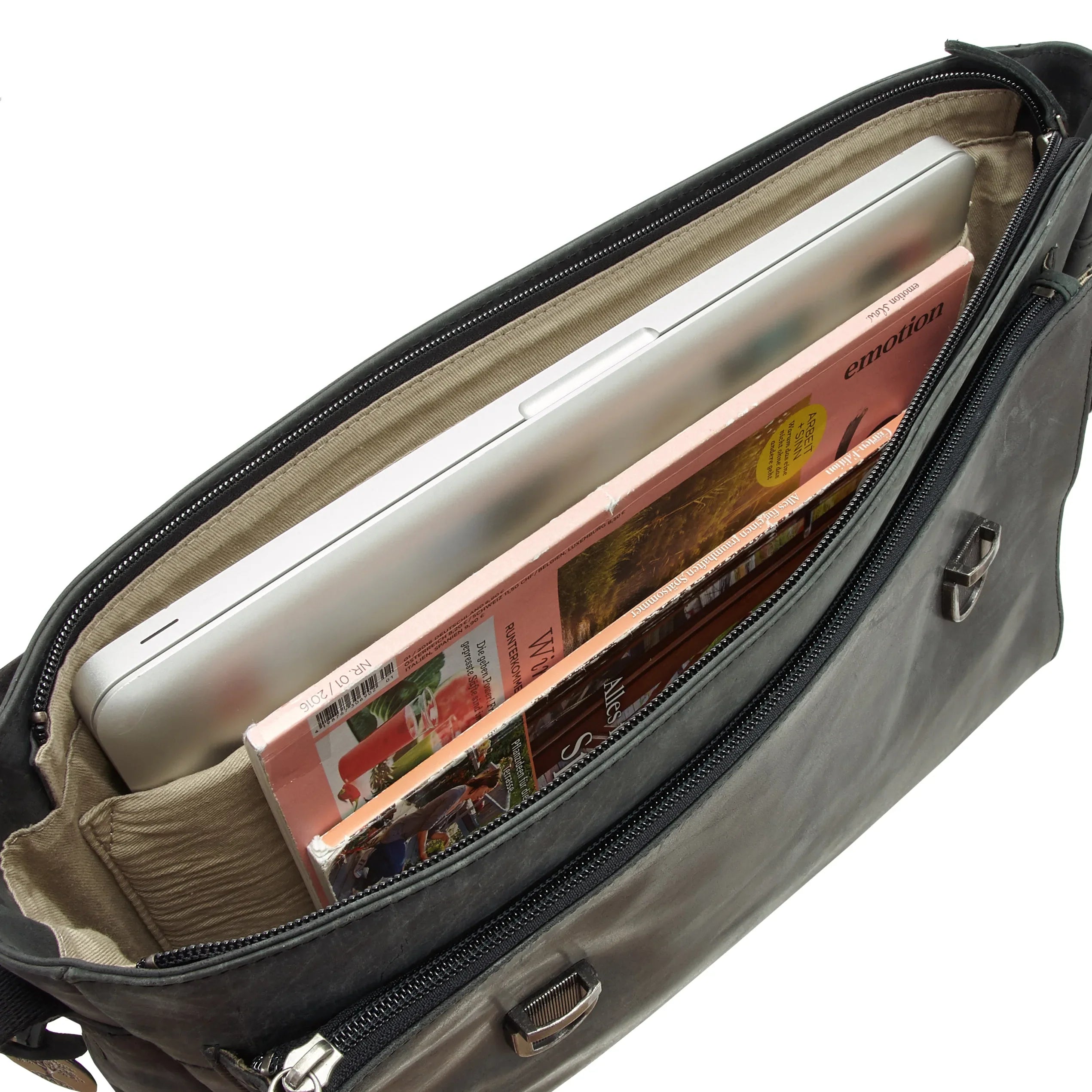 koffer-direkt.de Castello Hunter briefcase 40 cm - cognac