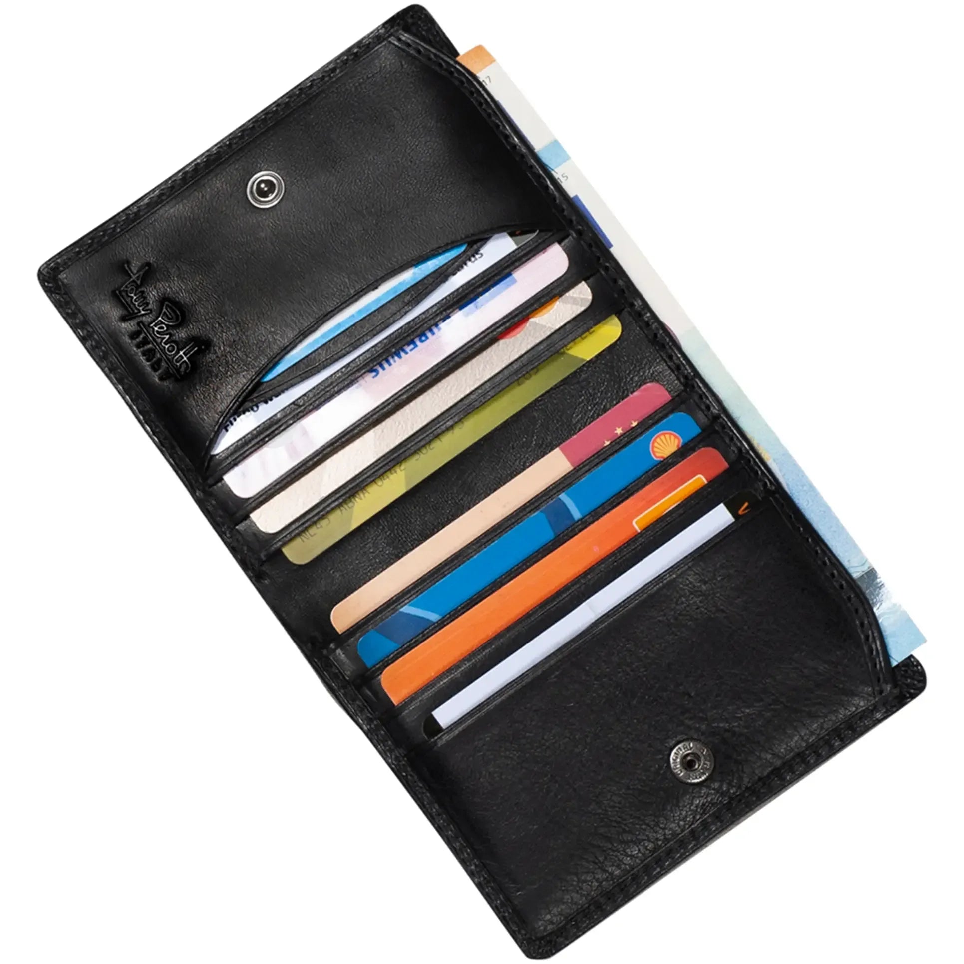 Tony Perotti Furbo men's wallet with Vienna box 10 cm - Dark brown