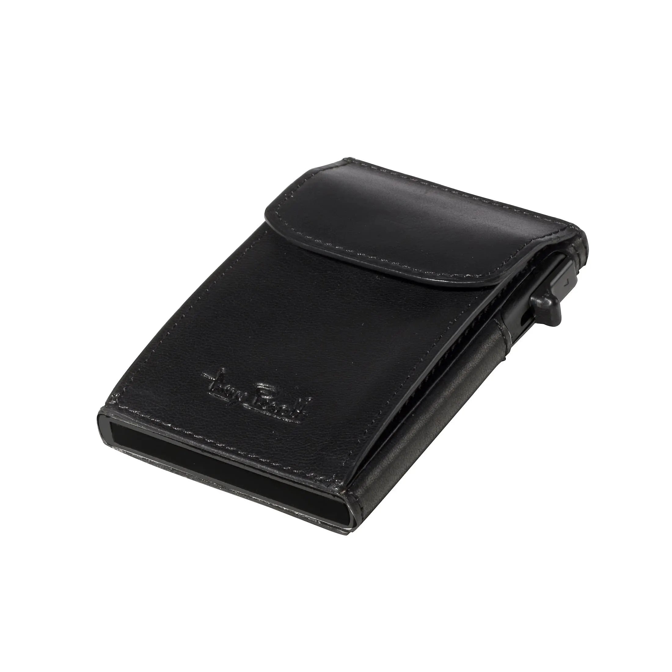 Tony Perotti Furbo credit card holder with RFID protection 9 cm - black