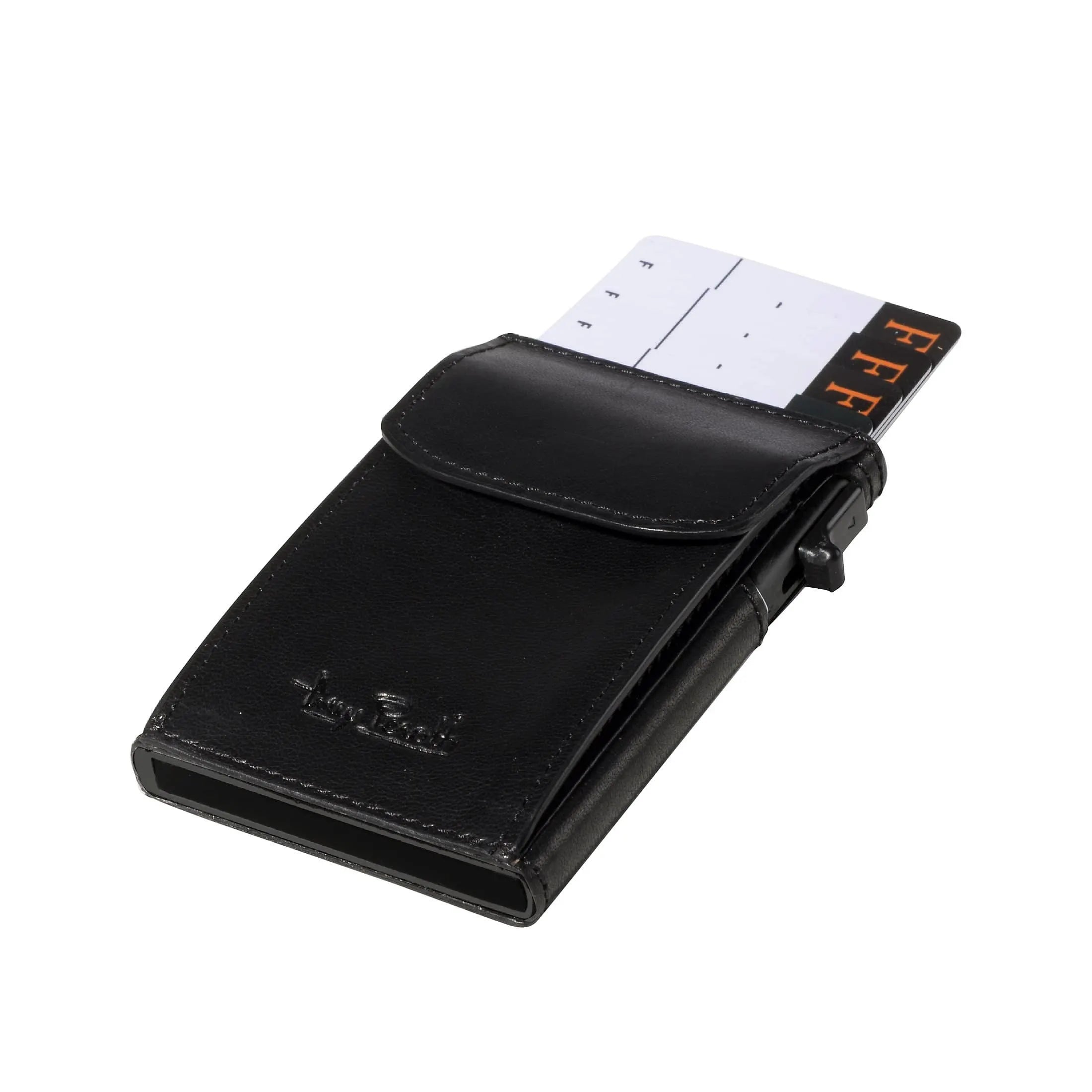 Credit Card Holder RFID Blocking Wallet - Genuine Black Leather, ID Theft  Protection | FARADAY DEFENSE