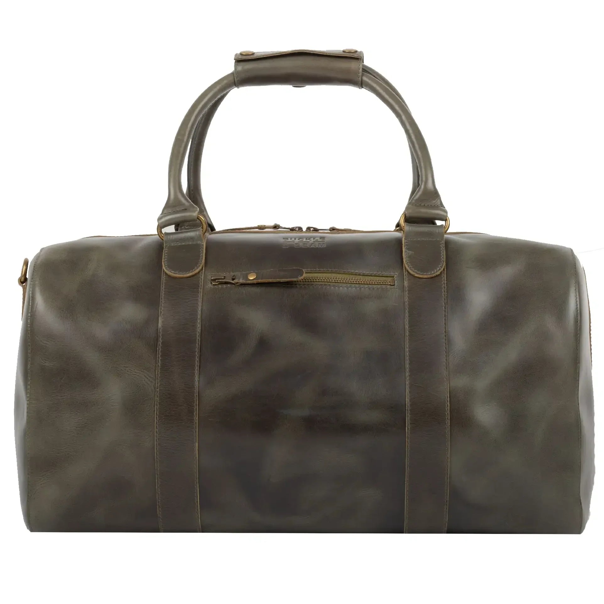 Sac week-end boucle et couture Willow 50 cm - Olive