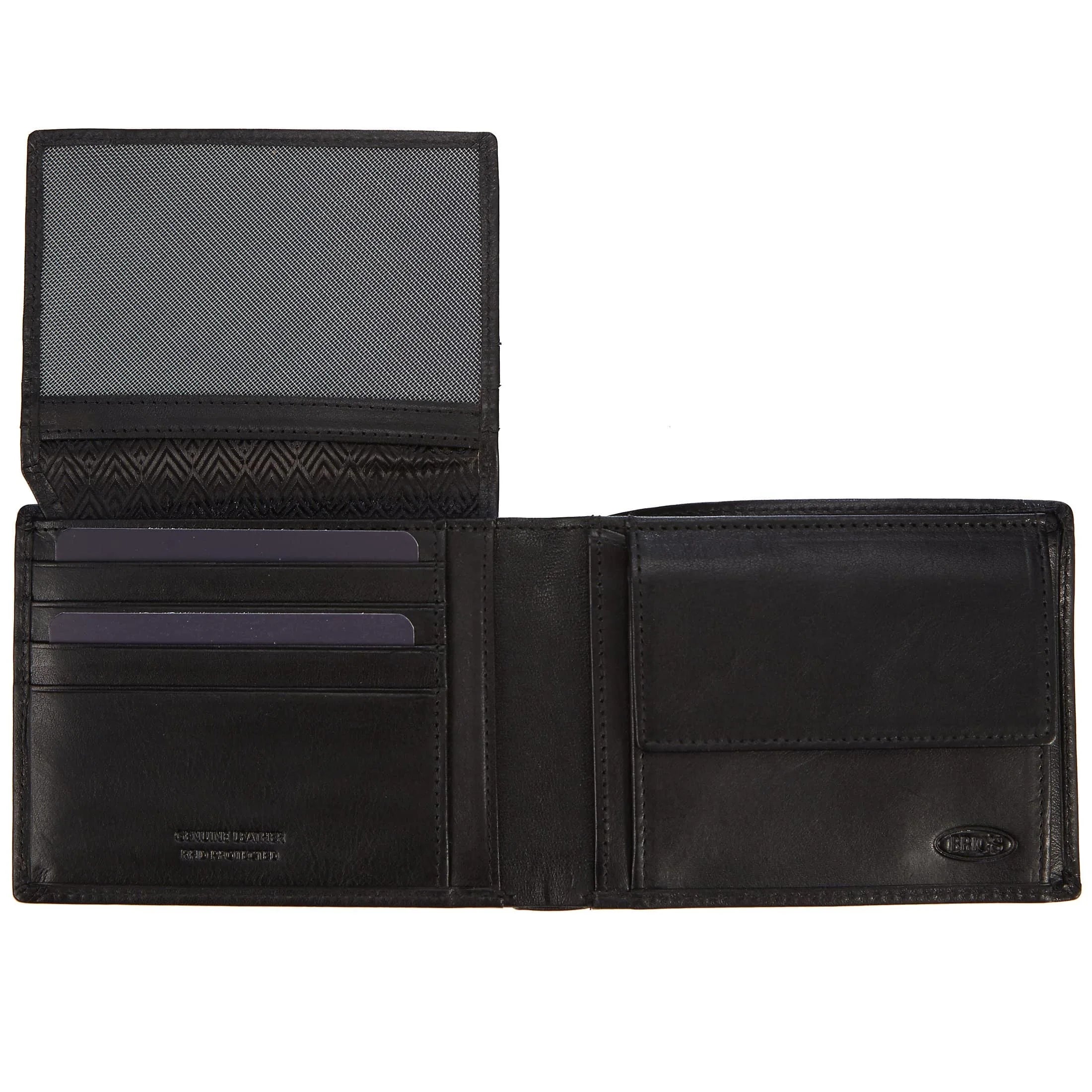 Brics Monte Rosa wallet RFID 12 cm - black