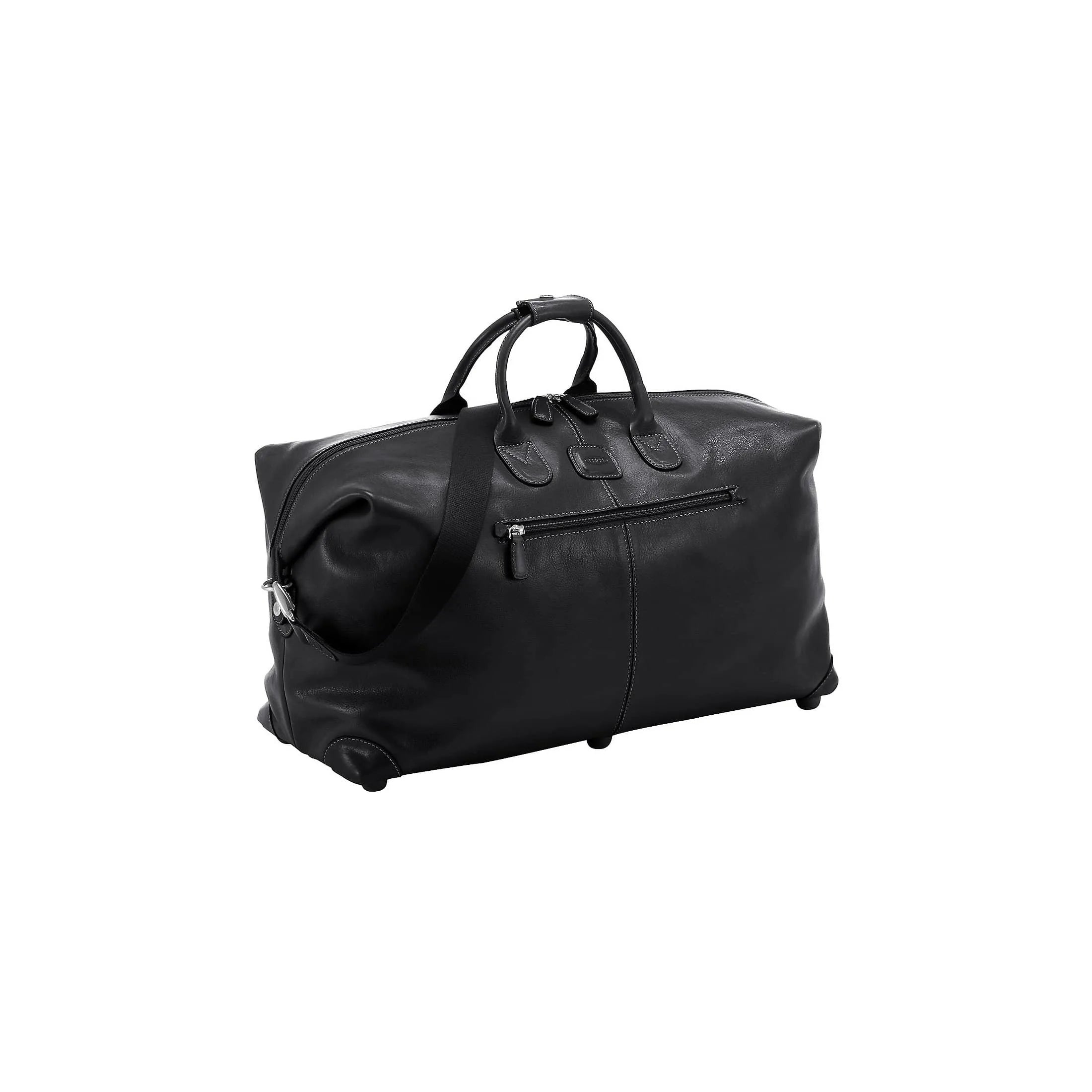 Brics Life Pelle Reisetasche aus Leder 55 cm - schwarz