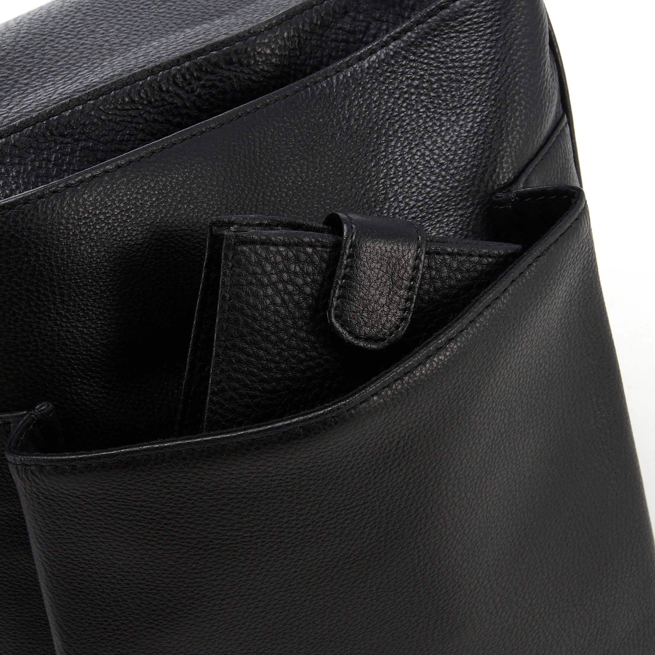 Otto Kern Romance leather shoulder bag 32 cm - dark brown