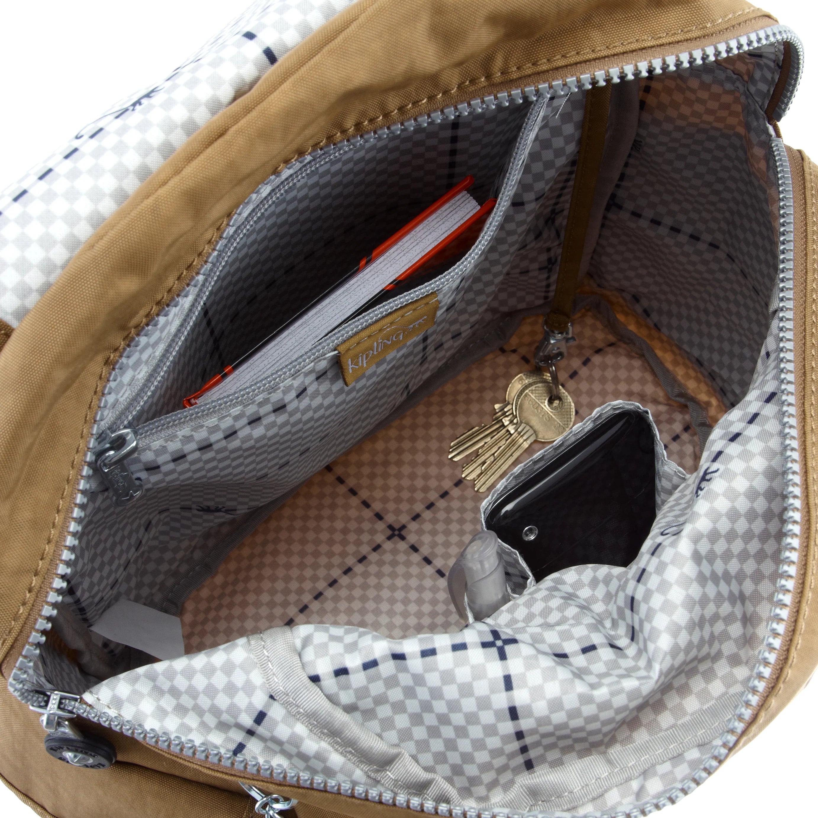 Amazon.com: Kipling Women's Klara Handbag, Organize Accessories, Removable  Shoulder Strap, Dual Carry Handles, Crinkle Nylon Bag, Dark Plum Tonal :  Clothing, Shoes & Jewelry