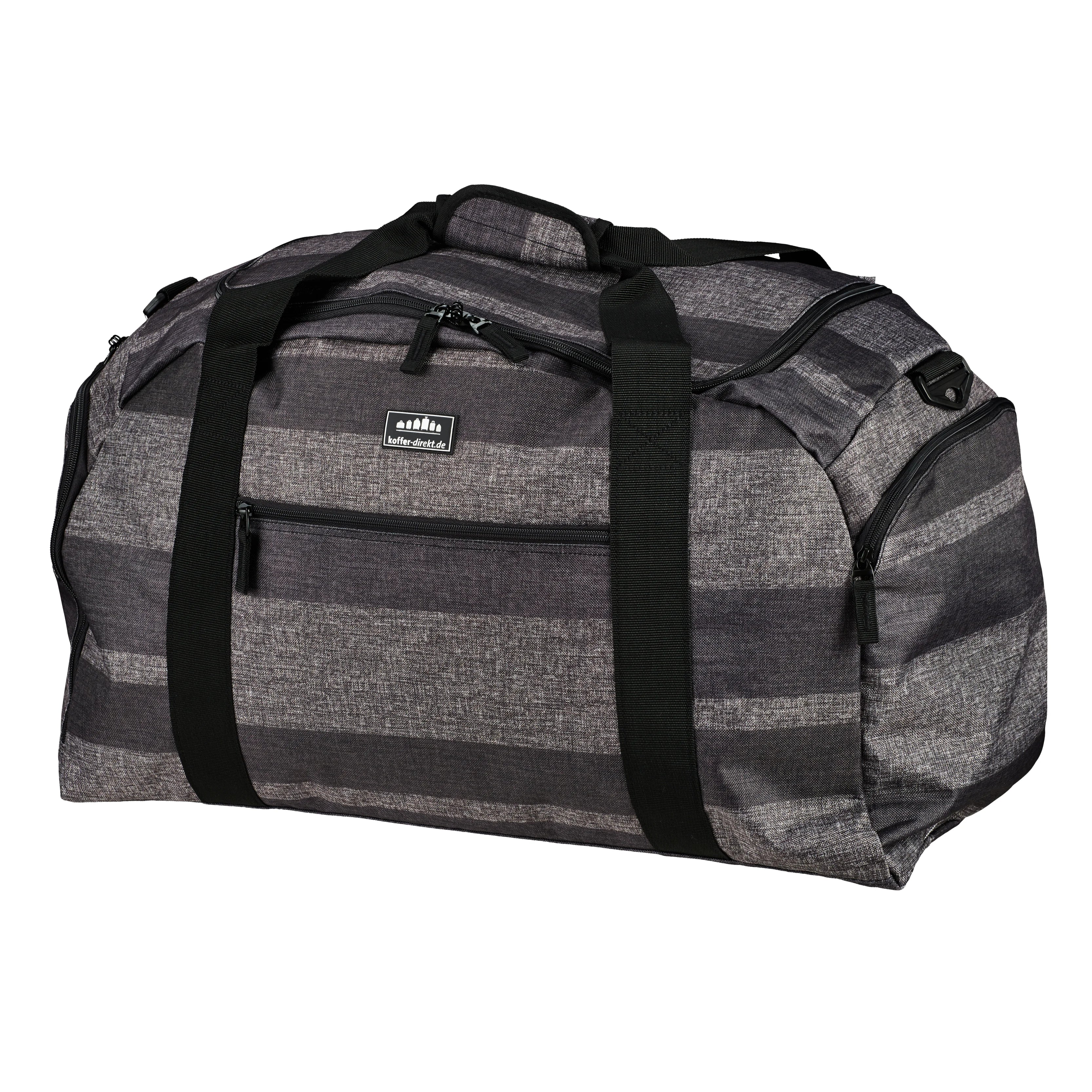 koffer-direkt.de Two Travel II Travel bag 62 cm - gray stripe