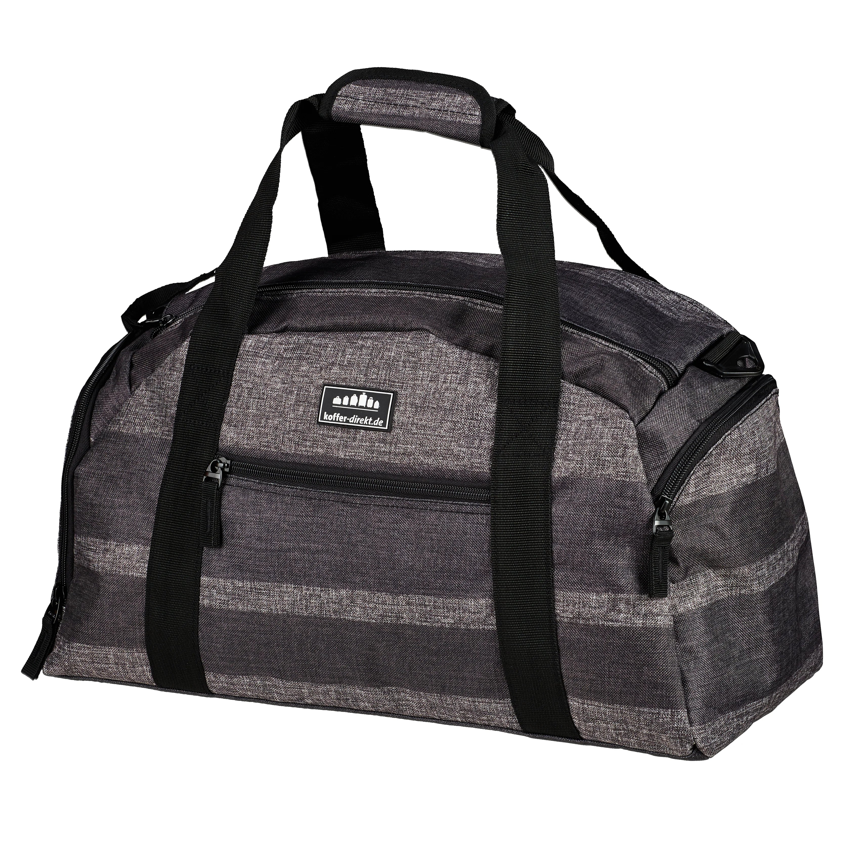 koffer-direkt.de Two Travel II Travel bag 46 cm - gray stripe