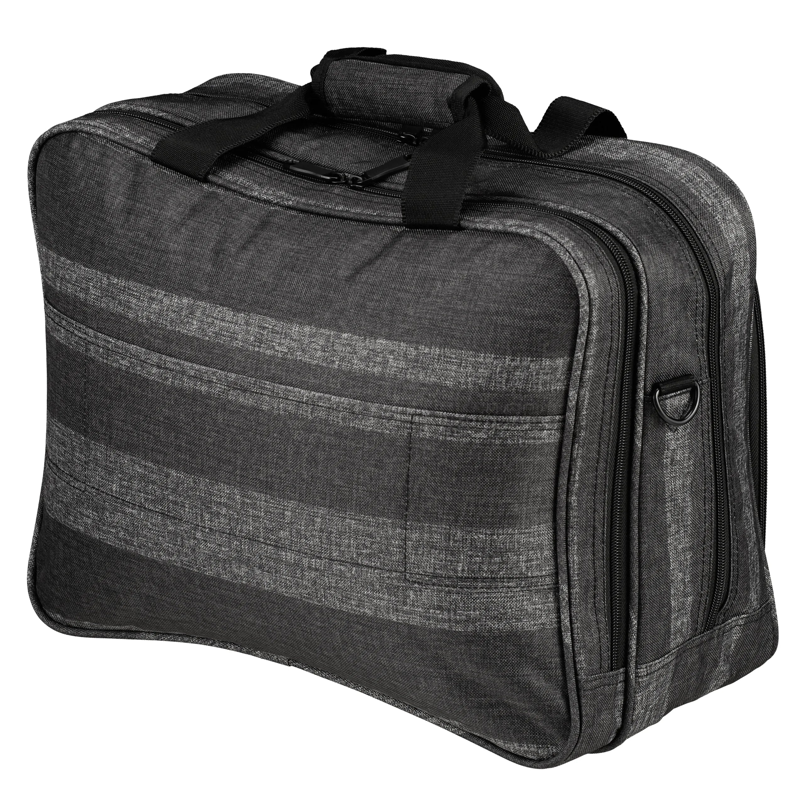 koffer-direkt.de Two Travel II flight bag 42 cm - gray stripe