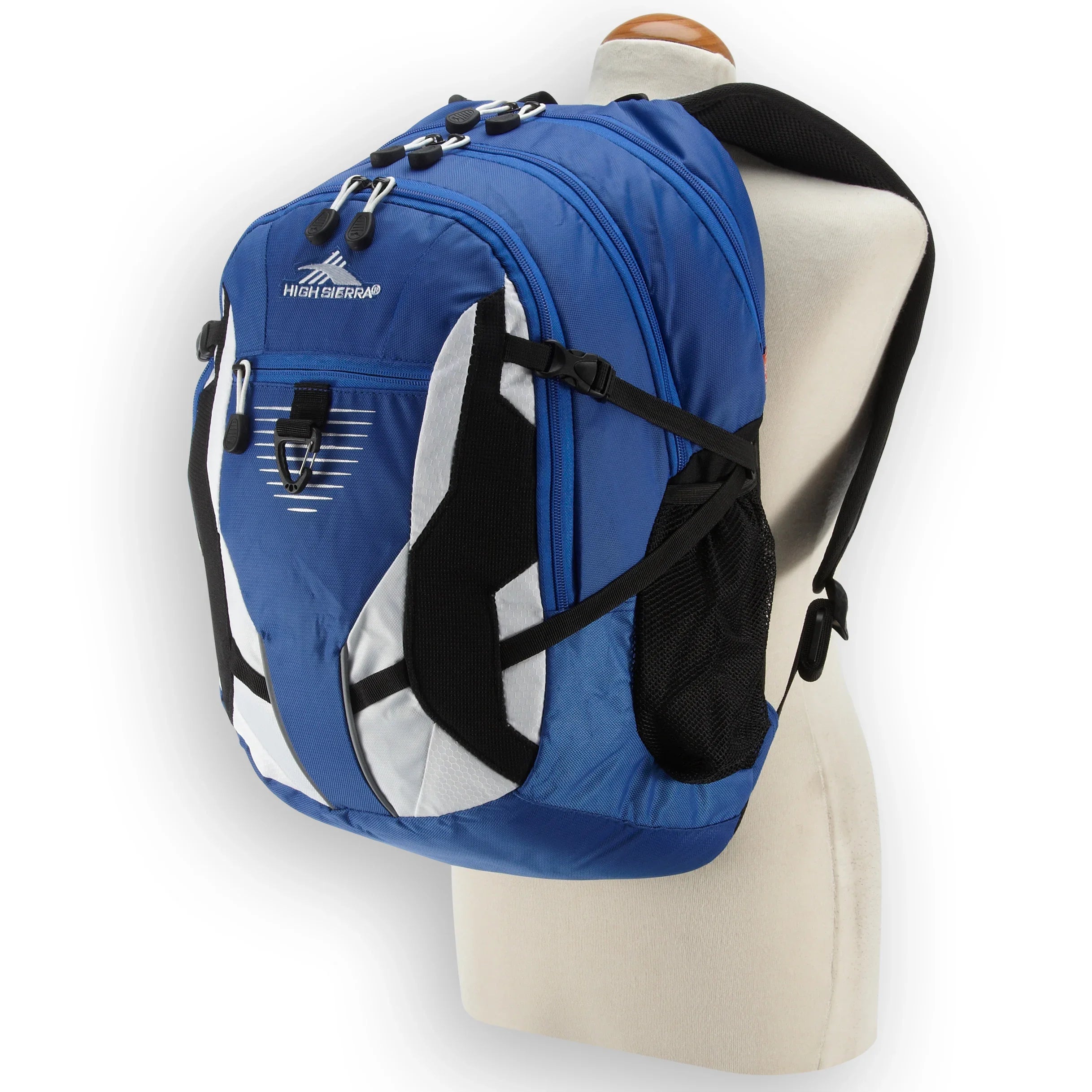High Sierra School Backpacks sac à dos avec compartiment pour ordinateur portable Aggro 49 cm - cobalt royal/blanc/noir