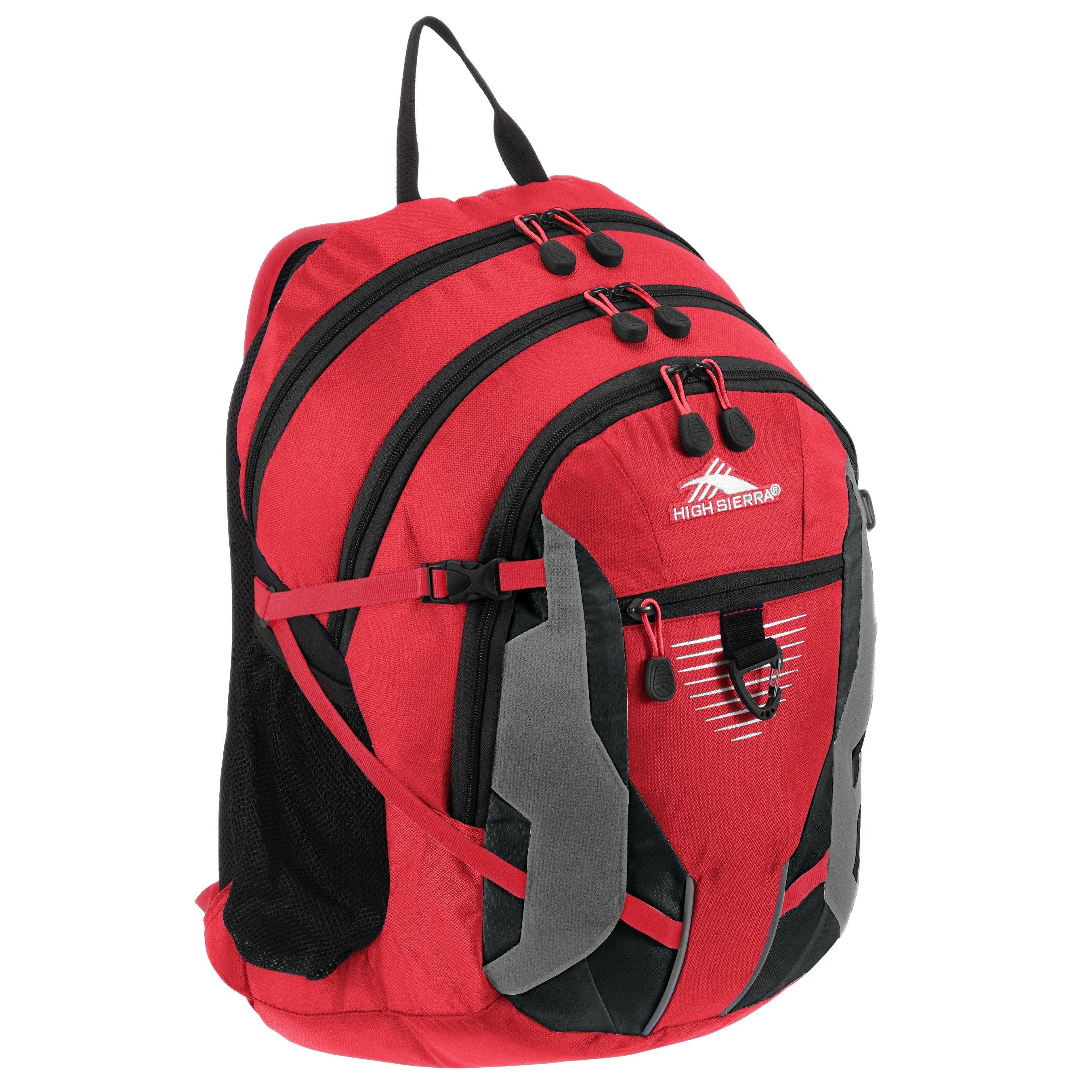 High Sierra School Backpacks backpack with laptop compartment Aggro 49 cm - crimson/black/silver
