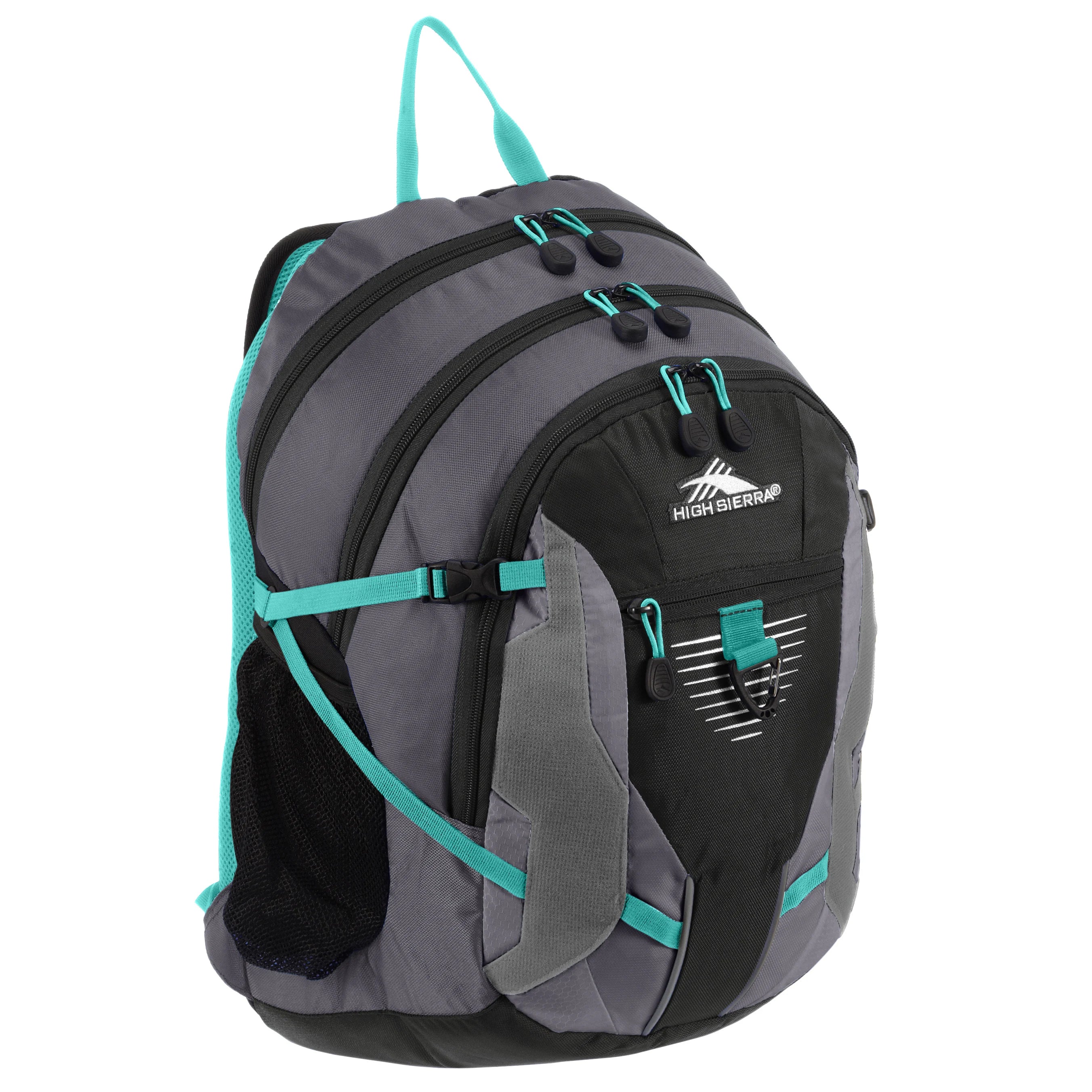High Sierra School Backpacks sac à dos avec compartiment pour ordinateur portable Aggro 49 cm - anthracite/noir/argent